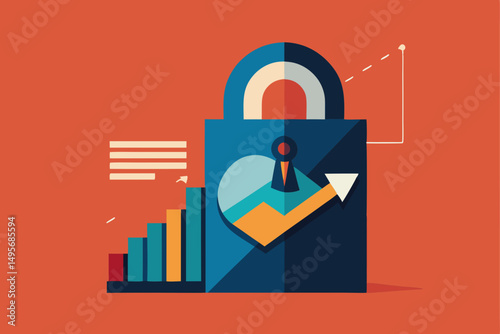 vector illustration of a lock icon