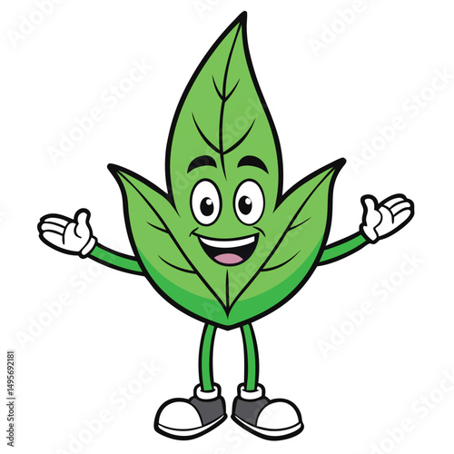 Healthy Green Leaf Thumbs Up