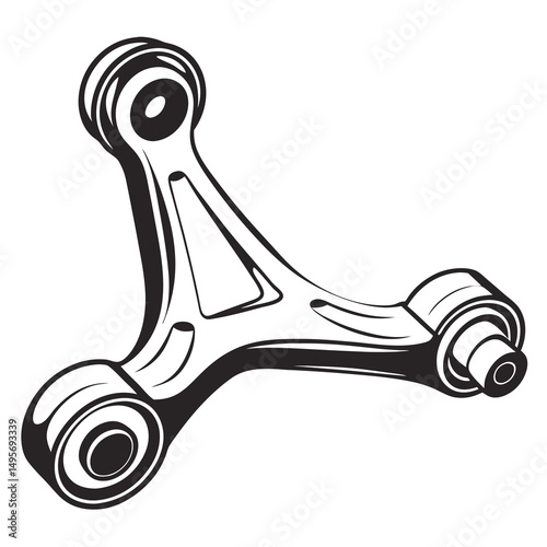 Metal Pipe Fittings Outline Vector