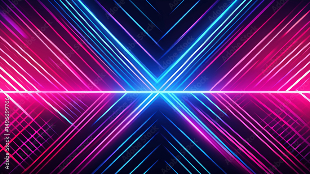 Fototapeta premium Colorful abstract vector illustration with glowing speed lines and a bright, blurry rainbow wave pattern for dynamic digital backgrounds