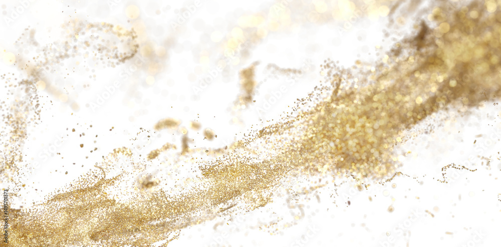 Obraz premium Gold Glitter Explosion - Abstract Background