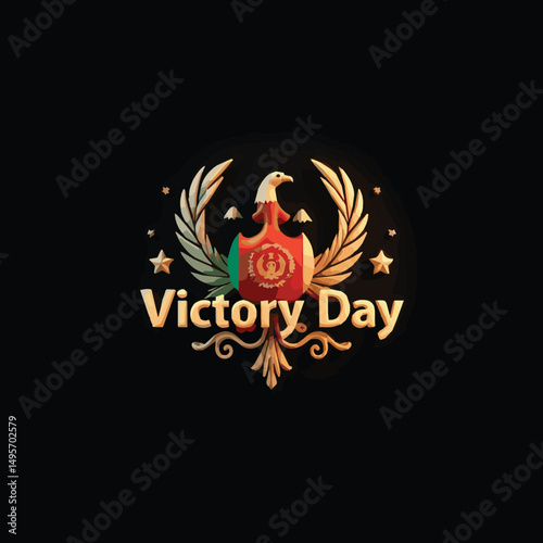 Afghan Victory Day Vector – Celebration, Patriotism, National Pride, Unity, Freedom, Historic Triumph, Flag, Parade, Courage, Heritage, Honor, Military Strength, Cultural Festivity & Commemoration  