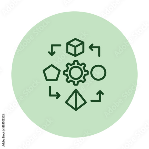 Adaptability pentaglow , vector, pixel perfect, illustrator file 
