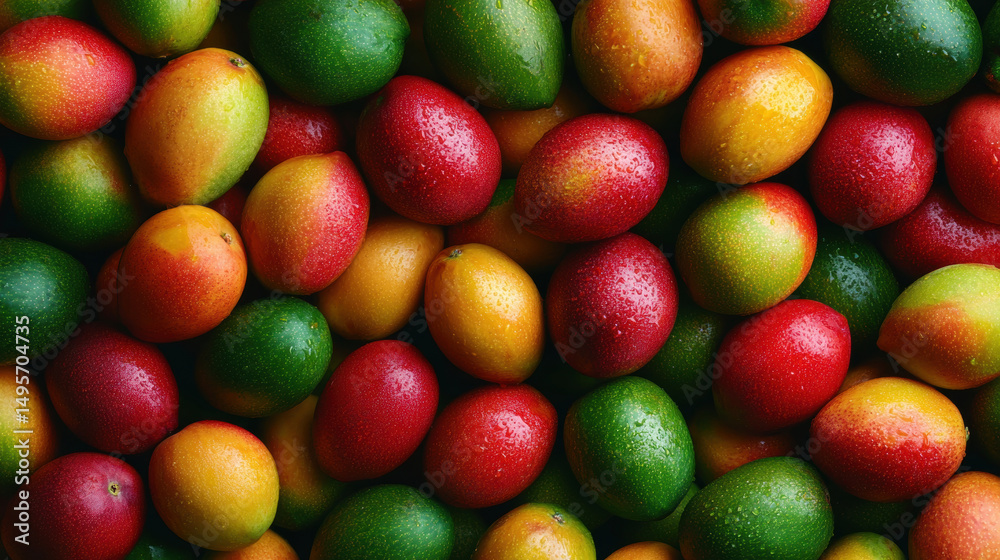 Full colorful mango background. Full colorful mango background.