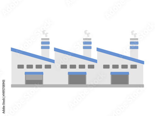 工場  倉庫  建物  イラスト