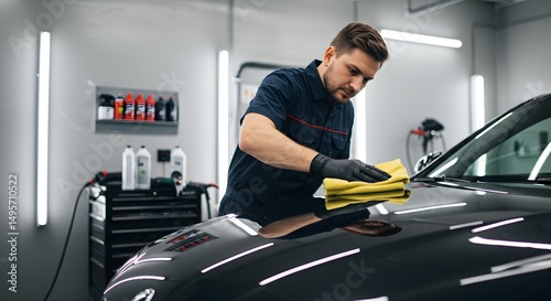 Professional Car Detailing Expert Polishing and Paint Correction for a Showroom Shine
