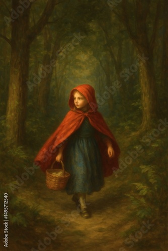 Little Red Riding Hood Tale Illustration