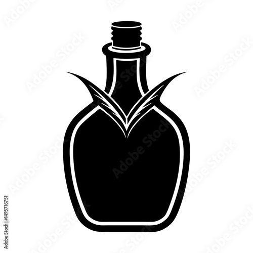 Corn Syrup silhouette vector