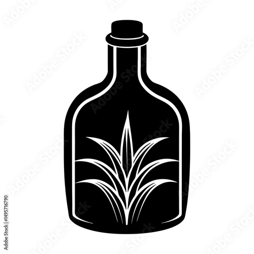 Corn Syrup silhouette vector