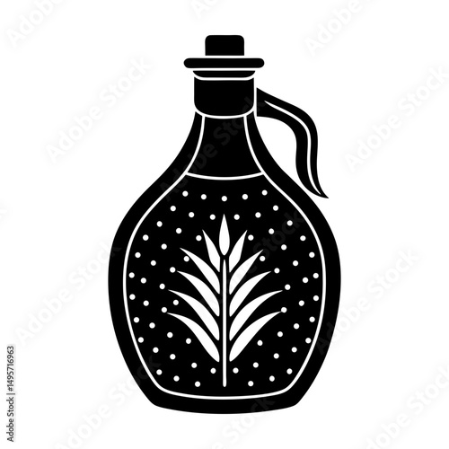 Corn Syrup silhouette vector