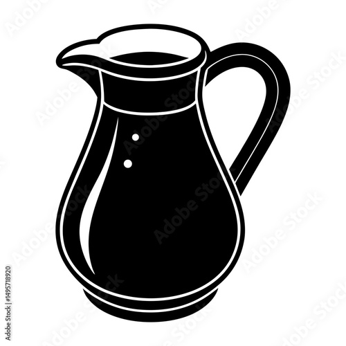 Coffee Creamer silhouette vector
