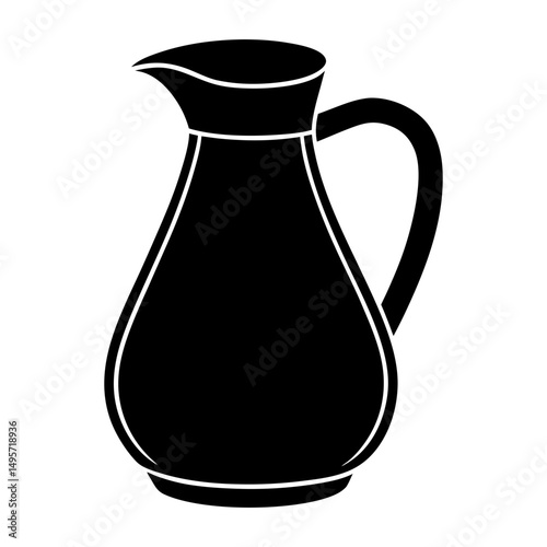 Coffee Creamer silhouette vector