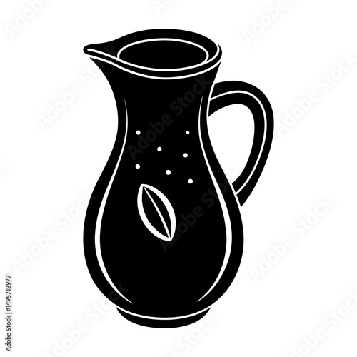 Coffee Creamer silhouette vector