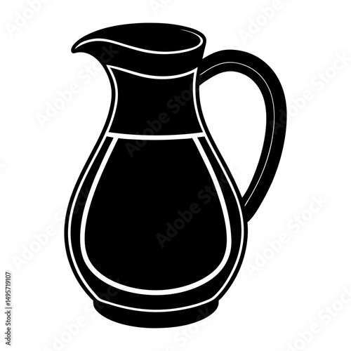 Coffee Creamer silhouette vector