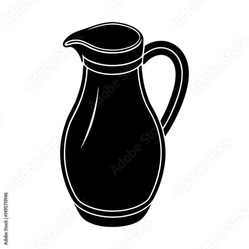 Coffee Creamer silhouette vector