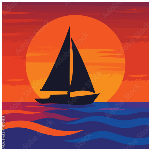 sailboat on the sea