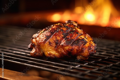 Wallpaper Mural Delicious bbq grilled meat background Torontodigital.ca