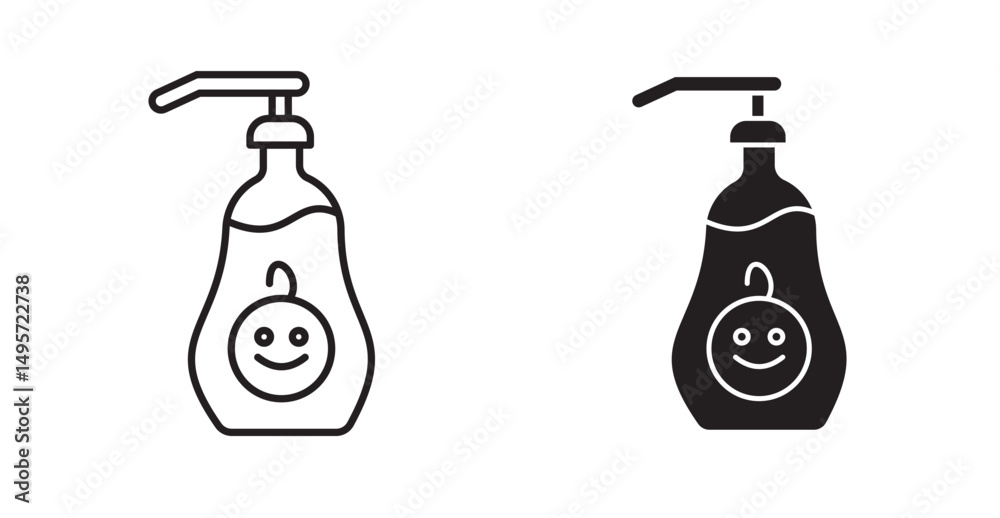 Fototapeta premium Baby shampoo icon