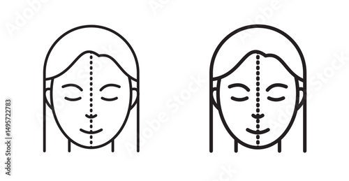 Facelifting procedure icon