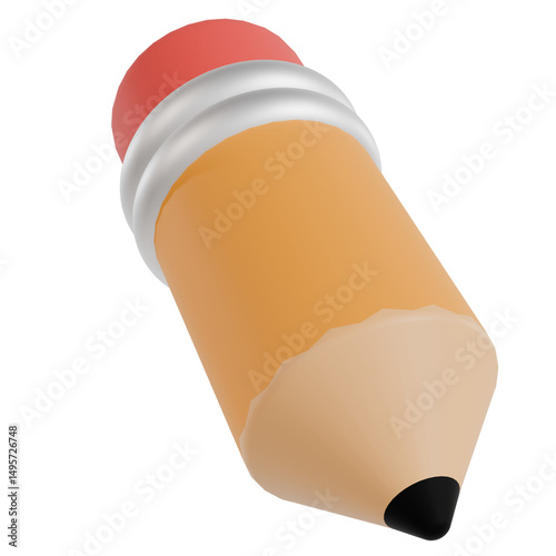 3D Pencil with Eraser Tip