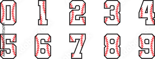 set of baseball numbers