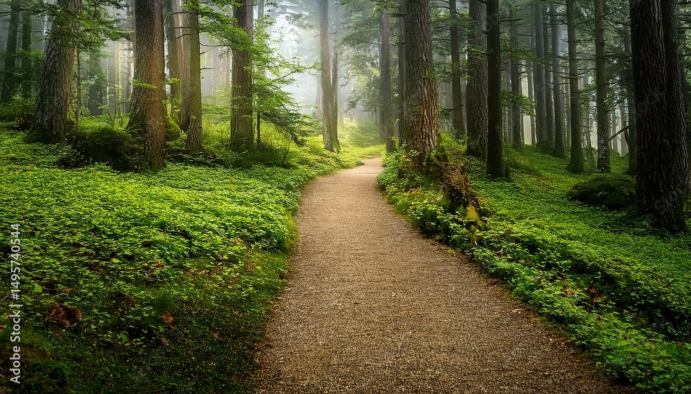 Obraz premium path in forest