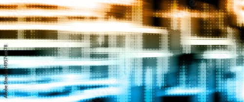 abstract textured background with blue and orange gradient and motion blur