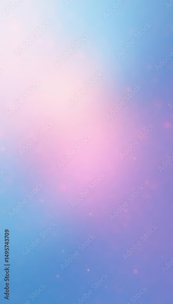 Obraz premium Soft blue to pink ombre backdrop, peaceful serenity , gradient, smooth, art