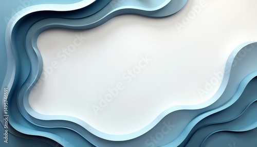 Modern transition frame with smooth blue-to-gray gradients and copy space in the center