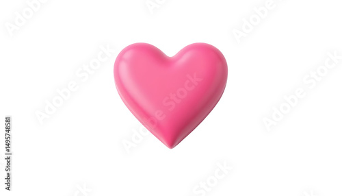 Pink Heart Candy with Rocket Thrusters for Fun Imagery