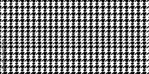 Classic black and white pepita houndstooth seamless pattern Vector illustration, repeat, white