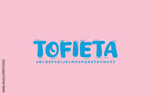 Playful Bubble Style Font with Bouncy Cartoon Letters for Kids and Party Designs
