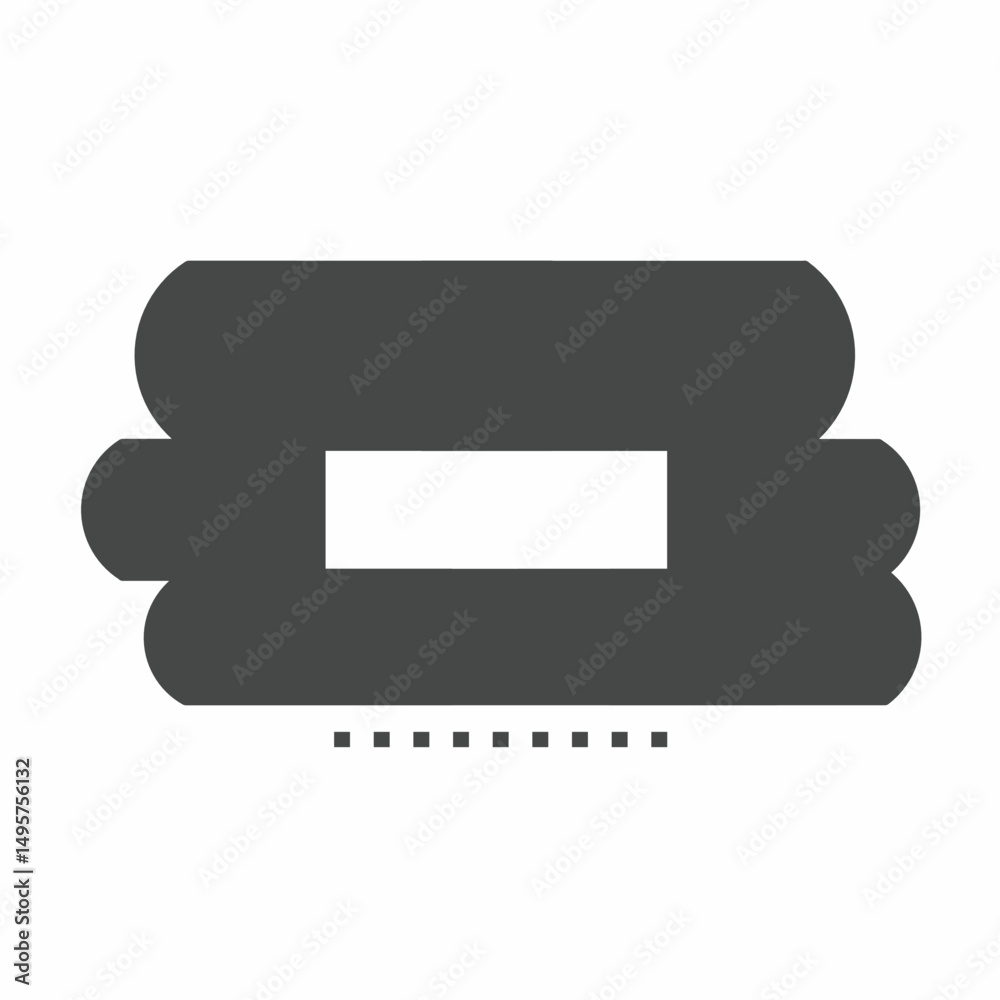 Fototapeta premium Black and white book vector illustration icon. Illustration for business. Vector template.