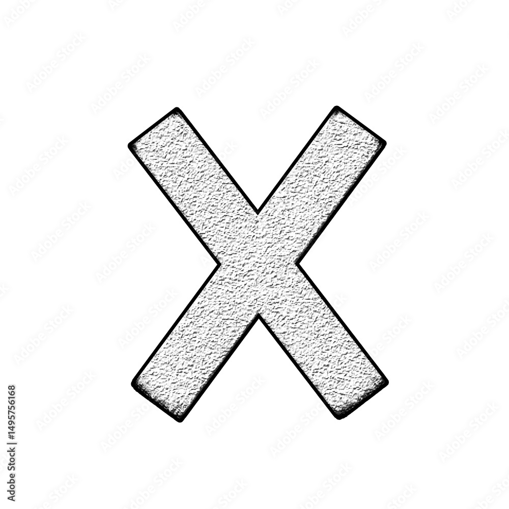 Obraz premium 3d cross mark