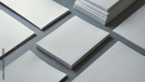 Empty portrait mockup. Isolated brochure magazine on a flexible backdrop.