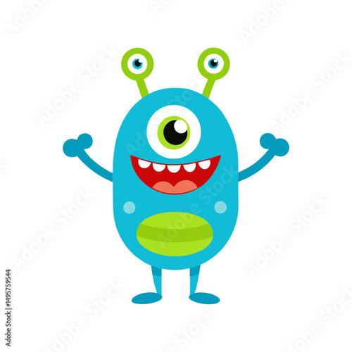 Vector collection of cute Monsters or aliens illustration