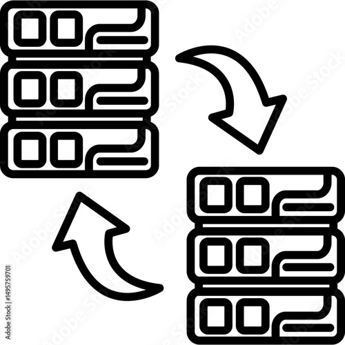 Data Migration Icon