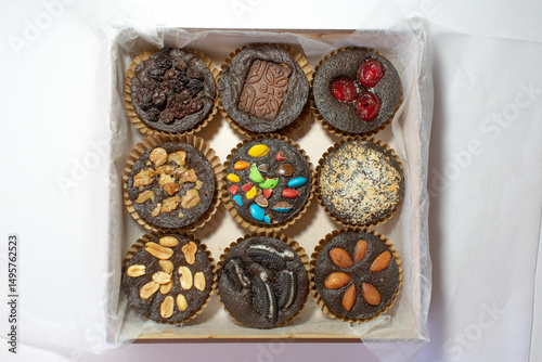 Brownies con toppings