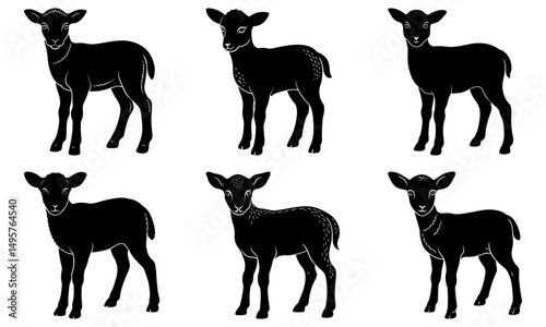 Lamb Silhouette vector