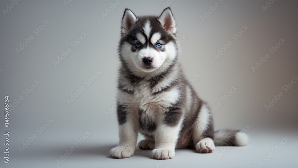 Fototapeta premium Lovely husky puppy