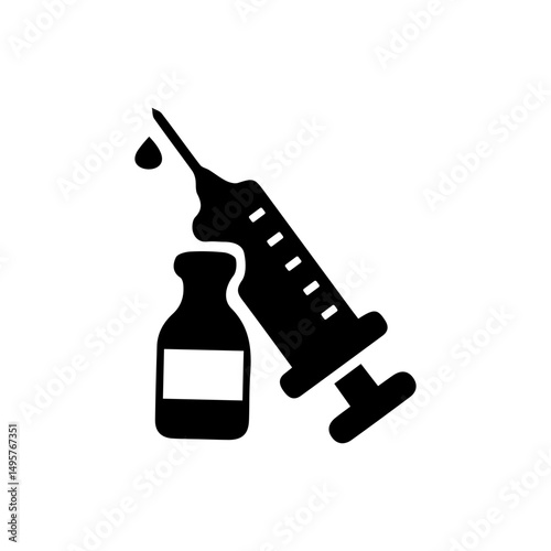vaccine icon, vaccine icon in different style, vector