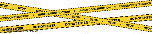Caution stripe vector illustration with yellow and black diagonal safety lines. High-contrast hazard warning design for construction zones road signs and safety alerts. Ideal for caution and danger.	
