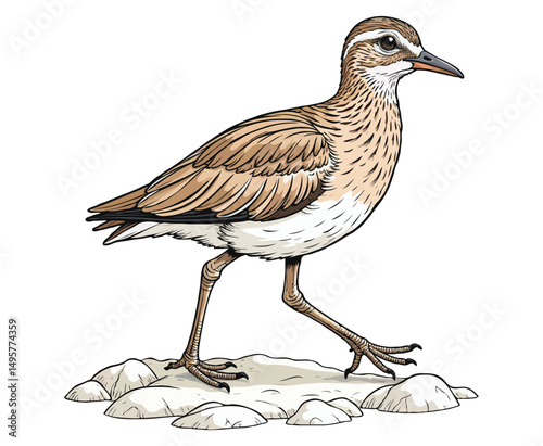 Inaccessible Island Rail color on a white background
