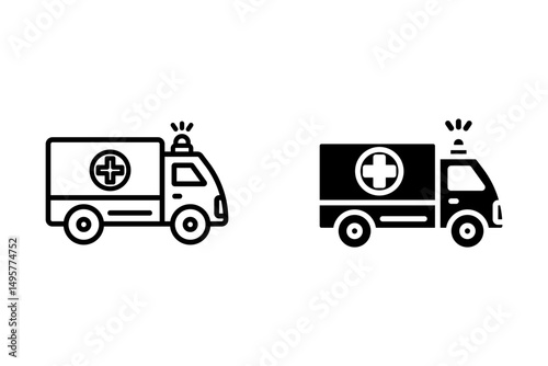 Ambulance Icon for Emergency Services