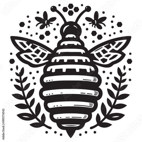 vector illustration of beehive