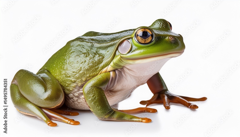 Obraz premium frog isolated on transparent background generative ai