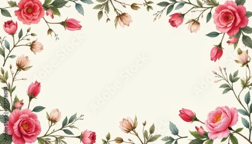 Small scale repeating floral print, dainty blossoms & vines , delicate, floral print