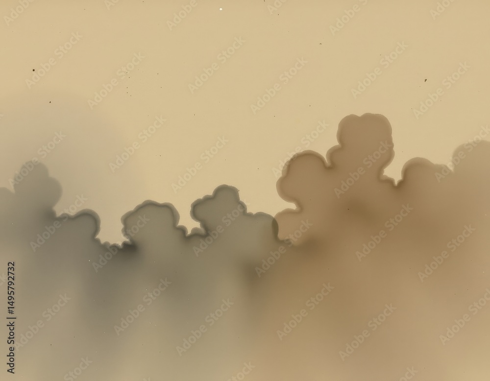 Obraz premium gradient watercolor wash with subtle, irregular organic shapes and a calm, muted palette