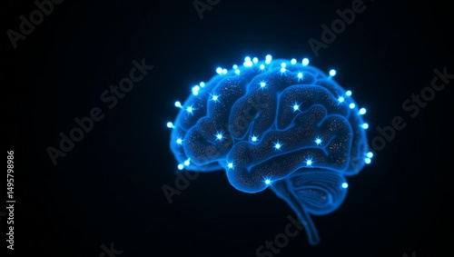 ai brain and artificial intelligence brain neural network thinking processing