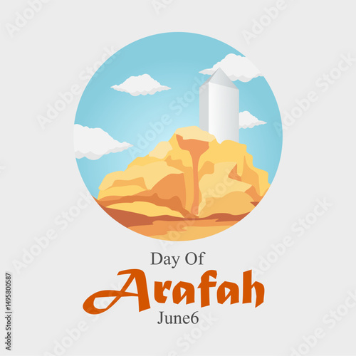 vector graphic of Day of Arafah, ideal for Day of Arafah celebration.